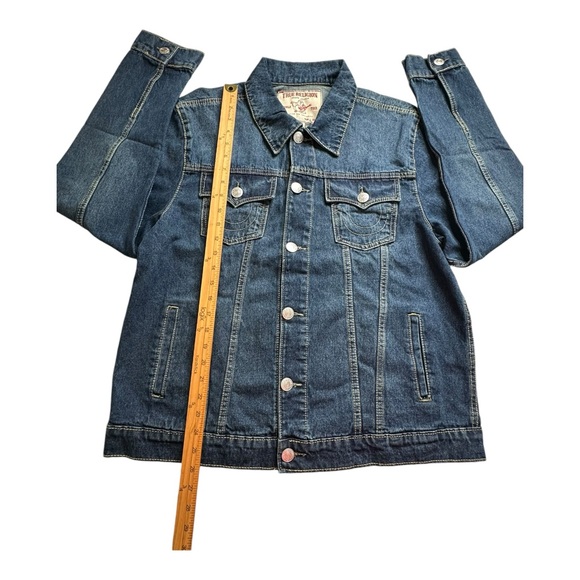 True Religion Mens Classic Denim Trucker Jacket Size‎ Large Chief Keef Sematary - Picture 9 of 16